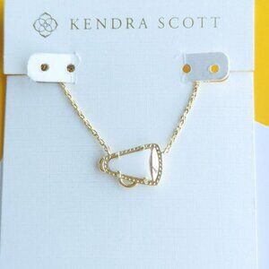 Kendra Scott Cheer Gold White Mother-of-Pearl Necklace